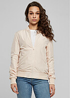 Urban Classics Dames jack bomberjack met rits en 2 ritssluitingen lichtroze