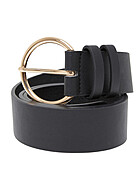 Urban Classics Dames Basic Riem met Ringsluiting zwart goud