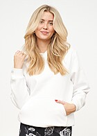 Urban Classics Dames Basic Hoodie met Kngurutasche wit