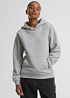 Urban Classics Dames Basic Hoodie met Kngurutasche lichtgrijs