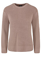 Urban Classics Dames Sweater Ribbed Trui met Ronde Hals roze
