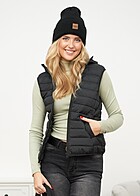 Urban Classics Dames Vest Ultralicht Gewatteerd Vest met 2-Zakken zwart