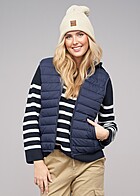 Urban Classics Dames Vest Ultralicht Gewatteerd Vest met 2-Zakken marineblauw