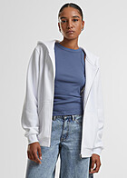Urban Classics Dames Zip-Hoodie met 2-Zakken wit