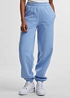 Urban Classics Dames Basic Joggingbroek met 2 Zakken lichtblauw