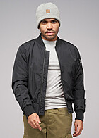 Urban Classics Heren Basic Bomberjack met 3 zakken zwart