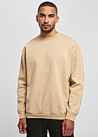 Urban Classics Heren Basic Oversized Sweater met Ronde Hals beige
