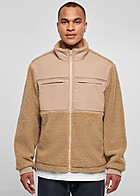 Urban Classics Heren Sherpa Jack met Patched-Design en Borstzakken union beige