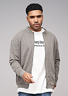 Urban Classics Herren Sweat Bomberjacke mit Zipper darkshadow grau