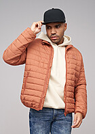 Urban Classics Herren Leichte Steppjacke mit Zipper und 2-Pockets terracotta rot braun