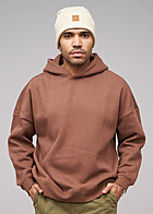 Build Your Brand Herren Basic Oversized Hoodie bark braun
