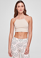 Urban Classics Damen Triangle Top mit Bindedetail soft seagrass beige
