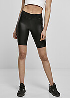 Urban Classics Dames Broek van Kunstleer met Zijdelingse Ritssluiting jaspergroen