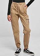 Urban Classics Damen Hose High Waist Cargo Jogginghose softtaupe beige
