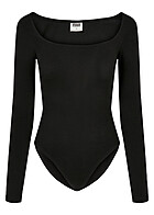 Urban Classics Damen Organic Longsleeve Body schwarz