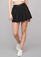 Cloud5ive Damen Minirock Shorts 2in1 Design mit Grtel schwarz