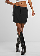 Urban Classics Damen Mini Rock Patched Pocket schwarz