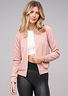 Cloud5ive Damen Blouson Bomberjacke mit Diamant Steppung old rose
