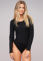 Cloud5ive Damen Rip Body mit Rundhals schwarz
