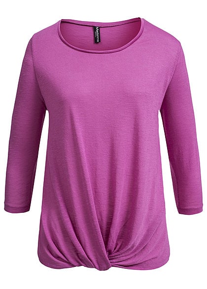 Madonna 7/8 Shirt 40-6782 Rundhals Vorderteil gedreht pink