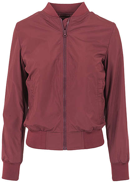 Urban Classics Damen Jacke Ladies Light Bomber Jacket burgundy