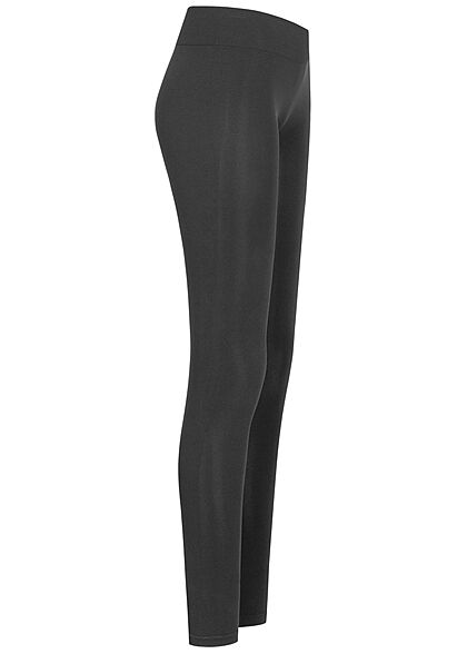 Pieces Damen NOOS Leggings breiter Bund schwarz