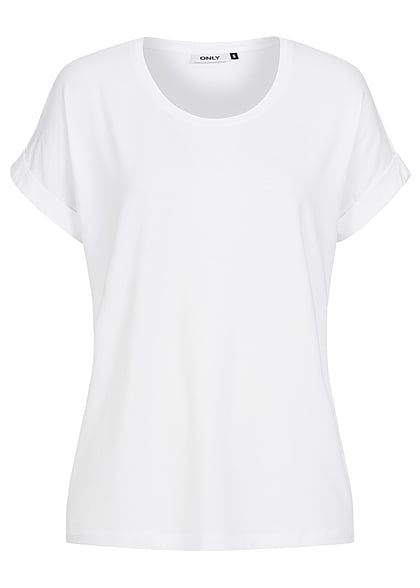 ONLY Dames NOOS Solid T-Shirt wit - Art.-Nr.: 17021300
