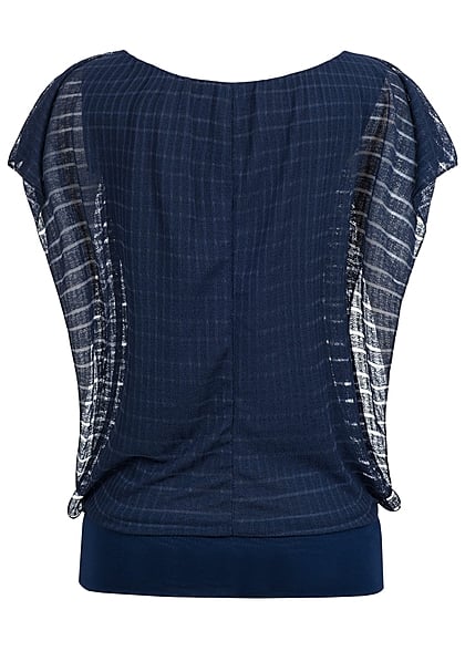 Styleboom Fashion Dames Top navy blauw