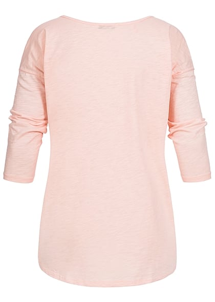 ONLY Damen Sweater Einhorn Kopf peachy keen rosa