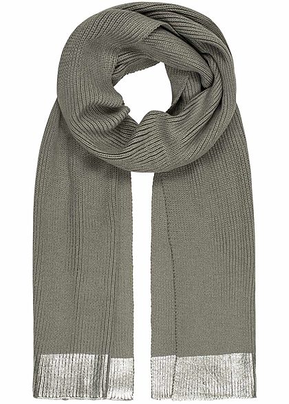 ONLY Damen Schal Breite: 35cm Länge: 225cm ash grau silber