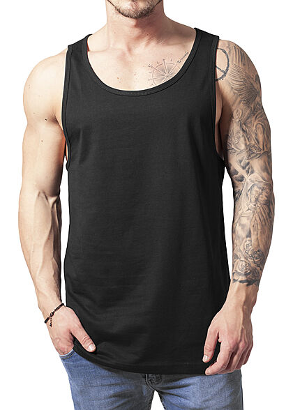 Urban Classics Herren Tank Top Shirt Ärmellos weiter Schnitt schwarz