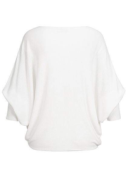 Cloud5ive Dames Top met 3/4 vleermuismouwen wit