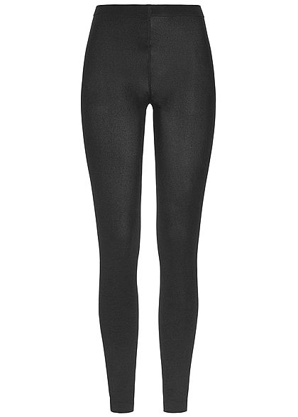 Seventyseven Lifestyle Damen Thermoleggings Gummibund schwarz
