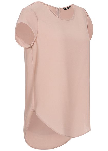 ONLY Dames NOOS Blouse Shirt met rits op de rug roze