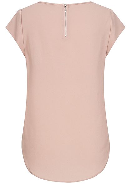 ONLY Dames NOOS Blouse Shirt met rits op de rug roze