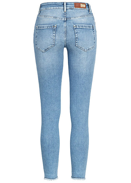 ONLY Dames NOOS Ankle Skinny Jeans 5-Pockets Regular Waist lichtblauw denim