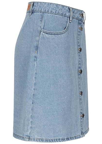 ONLY Dames NOOS Knoop Denim Rok blauw