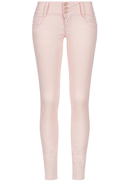 Seventyseven Lifestyle Damen Skinny Jeans 4- Pockets rosa denim