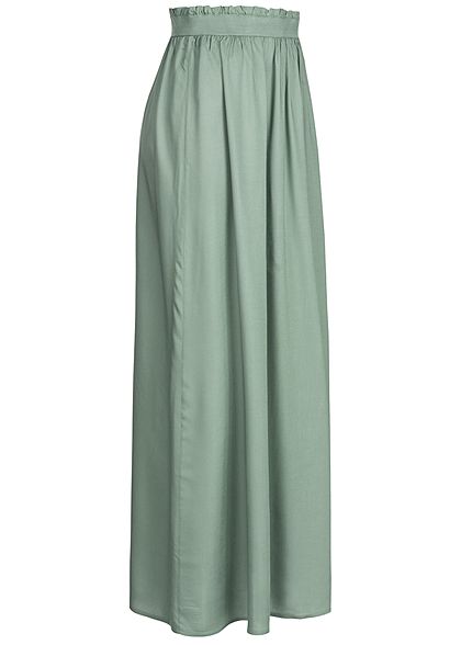 ONLY Dames NOOS Paperbag Longform Rok chinois groen