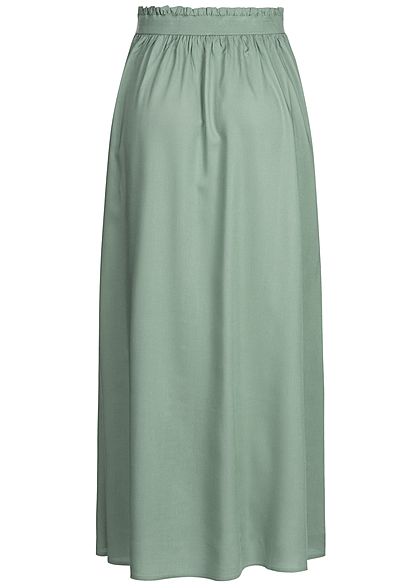 ONLY Dames NOOS Paperbag Longform Rok chinois groen