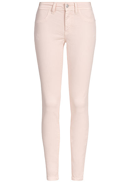 JDY by ONLY Damen Push-Up Skinny Jeans 2-Pockets Regular Waist shell rosa