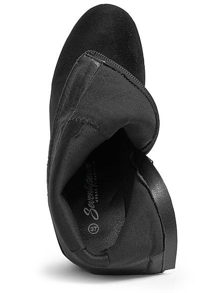 Seventyseven Lifestyle Damen Block Heel Boots schwarz