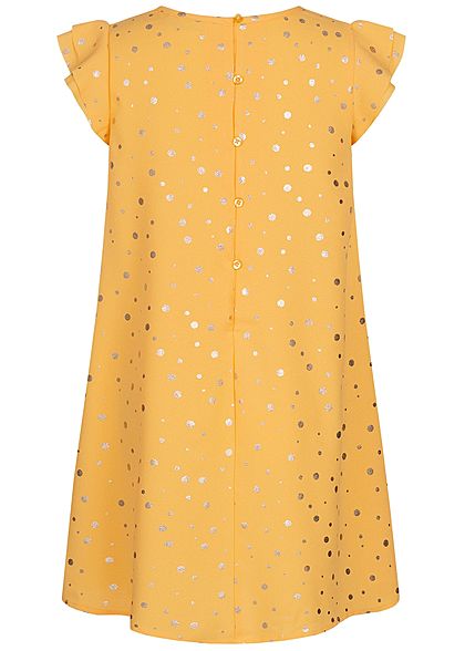 Name It Kids Mädchen Dress Points Print pale mariegold gelb gold