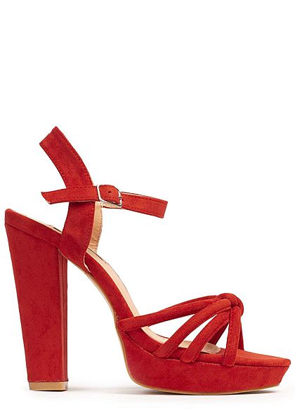Seventyseven Lifestyle Damen Strap Plateau Sandals rot - Art.-Nr.: 19041487