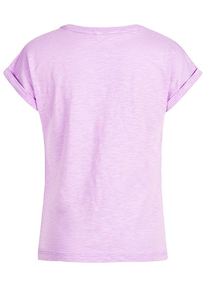Name It Kids Mädchen T-Shirt Minnie Mouse Print Flamingo Sequins lavendula lila