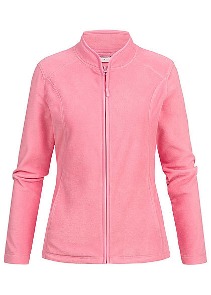 Seventyseven Lifestyle Damen Micro Fleece Jacket 2-Pockets rosa