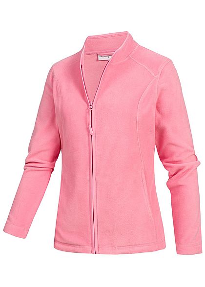 Seventyseven Lifestyle Damen Micro Fleece Jacket 2-Pockets rosa