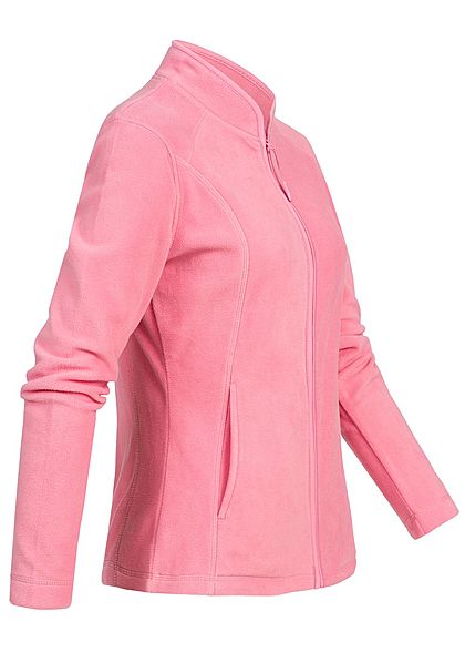 Seventyseven Lifestyle Damen Micro Fleece Jacket 2-Pockets rosa