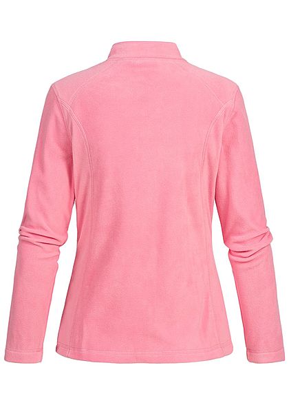 Seventyseven Lifestyle Damen Micro Fleece Jacket 2-Pockets rosa