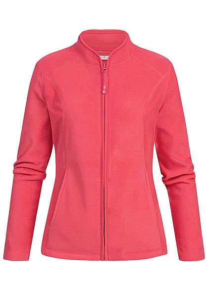 Seventyseven Lifestyle Damen Micro Fleece Jacket 2-Pockets fuchsia dunkel pink